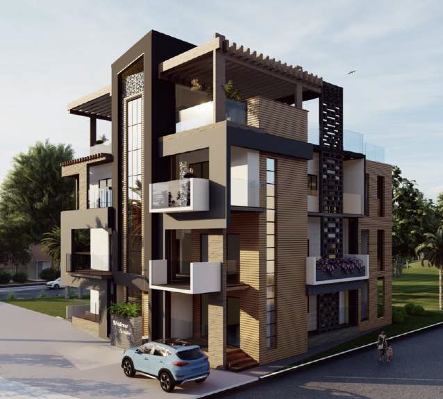 R+3 Building with Rooftop Penthouse & Garden — Ma Campagne, Kinshasa